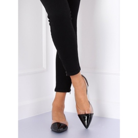 Bailarinas transparentes negras N18-292 Black negro 3