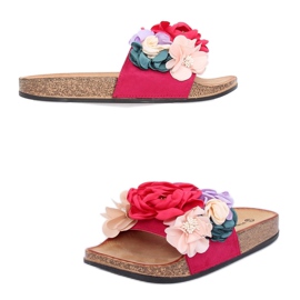 Zapatillas rosa mujer rosa P-848 Fucsia multicolor rosado 4