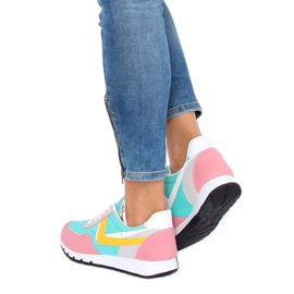 CB-02 Calzado deportivo rosa rosa y azul amarillo rosado 2