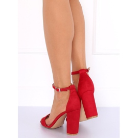 Sandalias en el poste rojo Y2385-27 Rojo 2