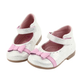 Zapato infantil bailarinas con velcro Ren But 1493 DISKO blanco gris rosado 4 Zapato infantil bailarinas con velcro Ren But 1493 DISKO blanco gris rosado 4