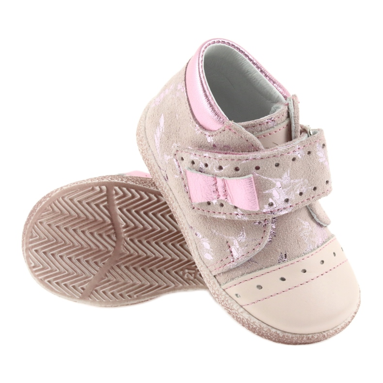 Botines velcro zapatos infantiles Ren But 1535 flamencos rosas 3