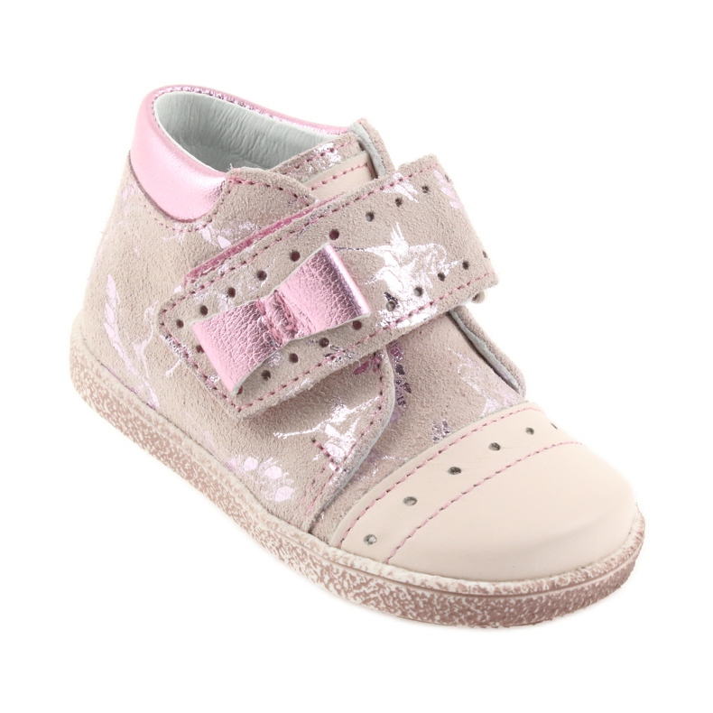 Botines velcro zapatos infantiles Ren But 1535 flamencos rosas 1