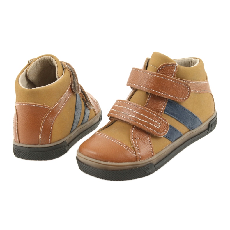 Botines zapatos para niños Velcro Ren But 3225 rojo / granate marrón 4 Botines zapatos para niños Velcro Ren But 3225 rojo / granate marrón 4