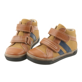 Botines zapatos para niños Velcro Ren But 3225 rojo / granate marrón 3 Botines zapatos para niños Velcro Ren But 3225 rojo / granate marrón 3