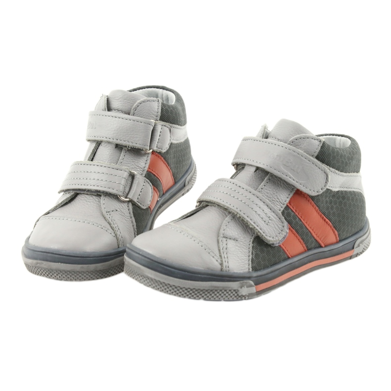 Botines zapatos para niños Velcro Ren But 3225 gris / naranja multicolor azul marino 3 Botines zapatos para niños Velcro Ren But 3225 gris / naranja multicolor azul marino 3