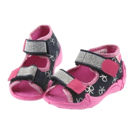 Zapatillas befado zapatillas niños 242P089 azul marino rosa gris 4