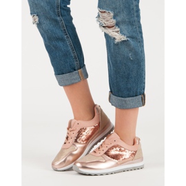 Zapatos deportivos con lentejuelas rosado 2 Zapatos deportivos con lentejuelas rosado 2