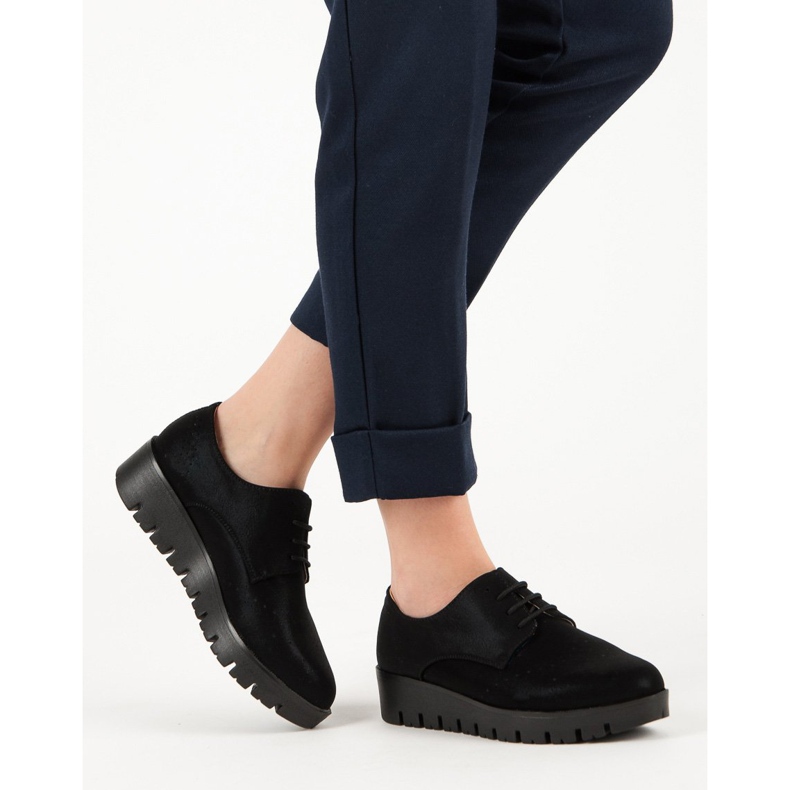 Comer Zapatos con cordones negro 1