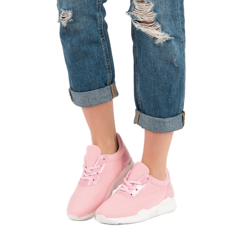 Calzado deportivo de moda rosado 1