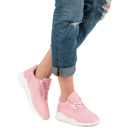 Calzado deportivo de moda rosado 2