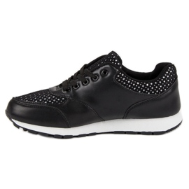 Zapatos deportivos con malla negro 3
