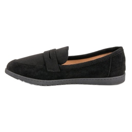 Comer Mocasines de ante negro 5