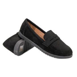 Comer Mocasines de ante negro 6