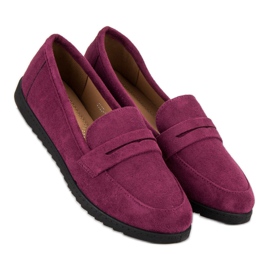 Comer Mocasines de ante violeta 6