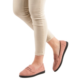 Comer Mocasines de ante rosado 6
