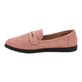 Comer Mocasines de ante rosado 2