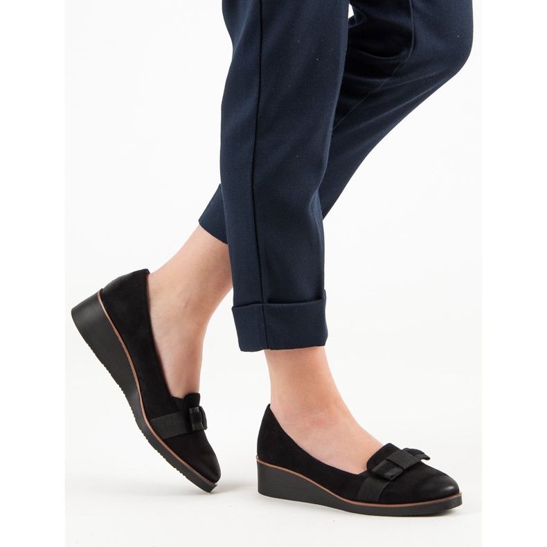 Bombas Con Lazo VINCEZA negro 2