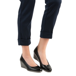 Zapatos de tacón clásicos en la cuña VINCEZA negro 1