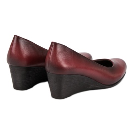 Zapatos de tacón clásicos en la cuña VINCEZA rojo 5