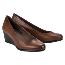 Zapatos de tacón clásicos en la cuña VINCEZA marrón 6