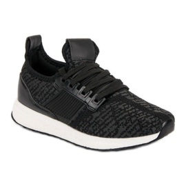 Calzado deportivo sin cordones negro 4