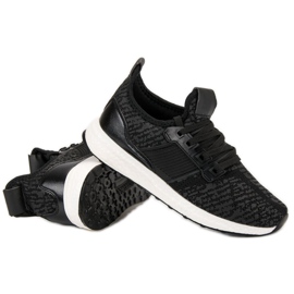Calzado deportivo sin cordones negro 6