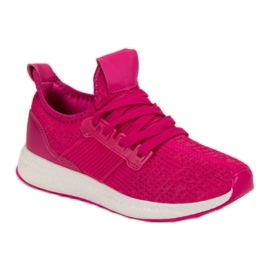 Calzado deportivo sin cordones rosado 4