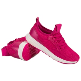 Calzado deportivo sin cordones rosado 6