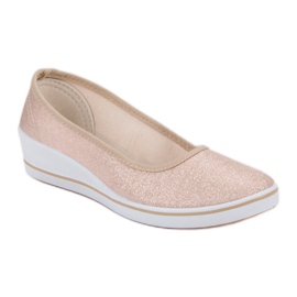 Comer Bailarinas beige en cuña 3