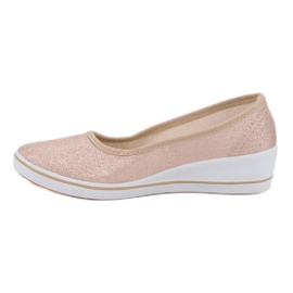 Comer Bailarinas beige en cuña 4
