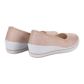 Comer Bailarinas beige en cuña 5