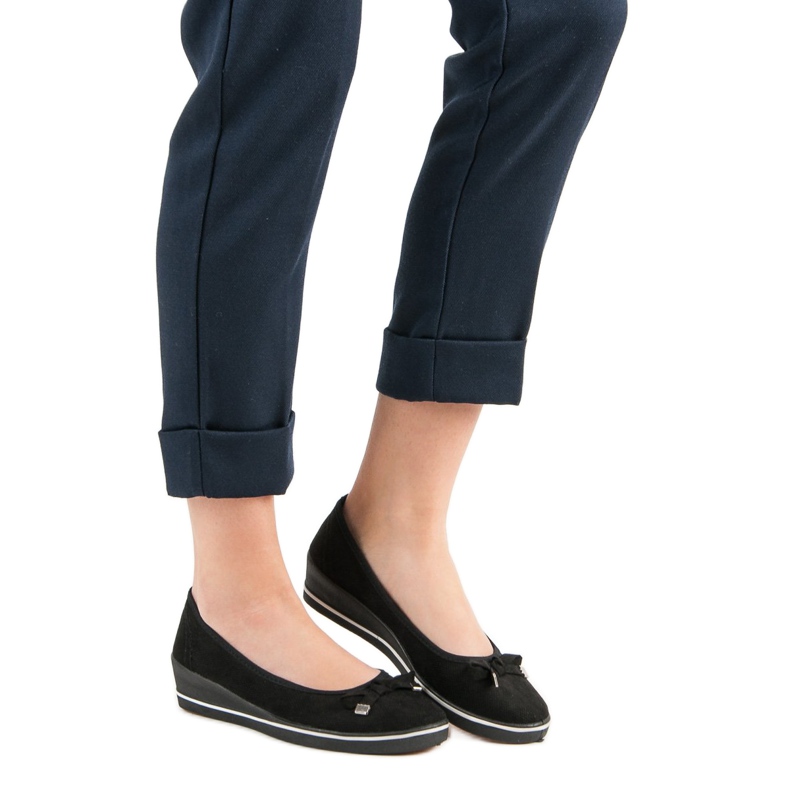 Bombas de cuña negro 2 Bombas de cuña negro 2