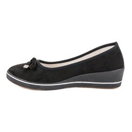 Bombas de cuña negro 5