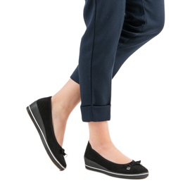 Bombas de cuña negro 3