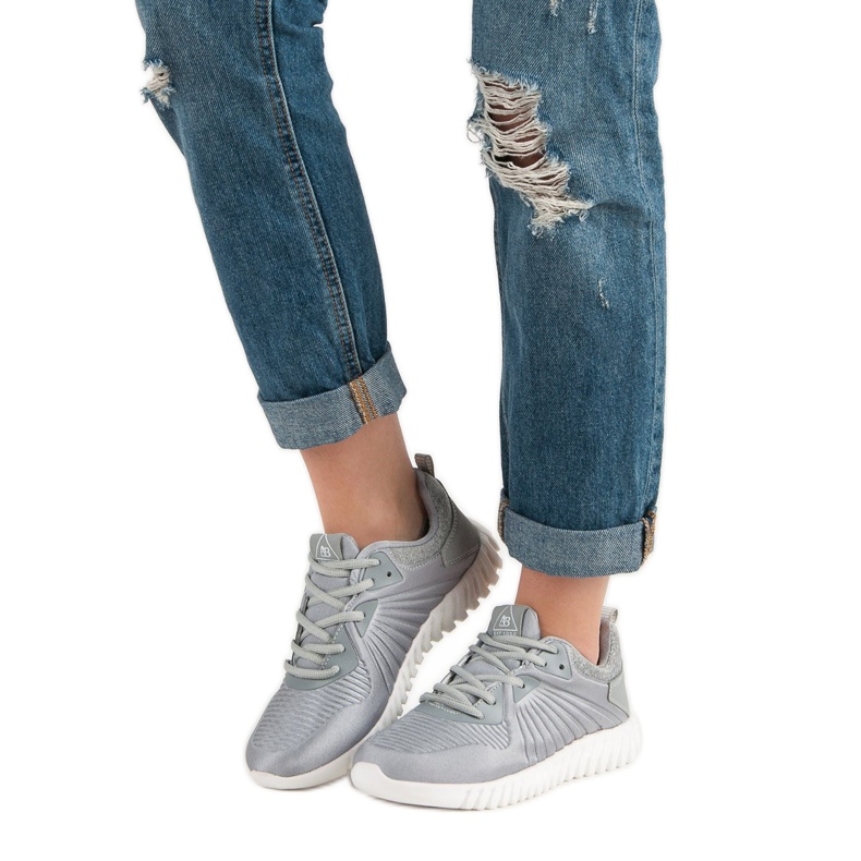 Ax Boxing Zapatos de entrenamiento de moda gris 1