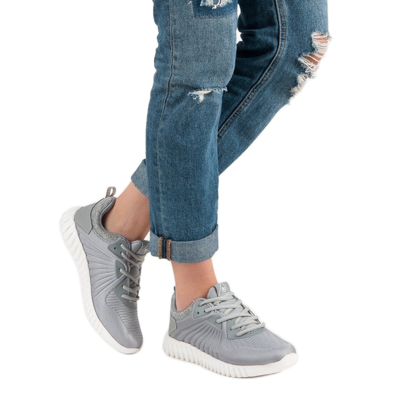 Ax Boxing Zapatos de entrenamiento de moda gris 2