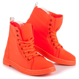 Small Swan Zapatillas Naranja Neón 1