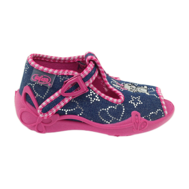 Calzado infantil befado 213P106 azul rosado 1