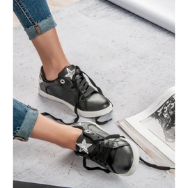Zapatos deportivos bajos negro gris 1