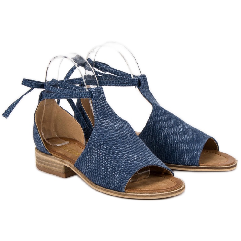 Sandalias de mezclilla VINCEZA azul 2