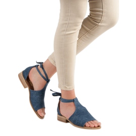 Sandalias de mezclilla VINCEZA azul 4