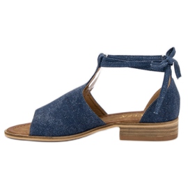 Sandalias de mezclilla VINCEZA azul 7