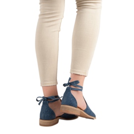 Sandalias de mezclilla VINCEZA azul 5