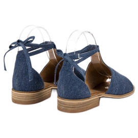 Sandalias de mezclilla VINCEZA azul 1