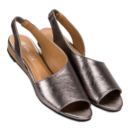 Sandalias sin cordones VINCEZA gris 1