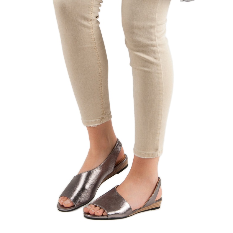 Sandalias sin cordones VINCEZA gris 2