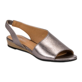 Sandalias sin cordones VINCEZA gris 4
