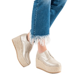 Corina Alpargatas con cordones de moda amarillo 1 Corina Alpargatas con cordones de moda amarillo 1