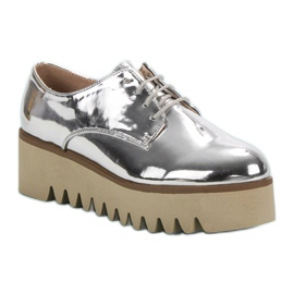 Corina Zapatos plateados con protector gris 3
